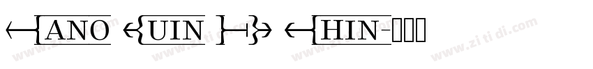 Wano Quin FR Thin字体转换